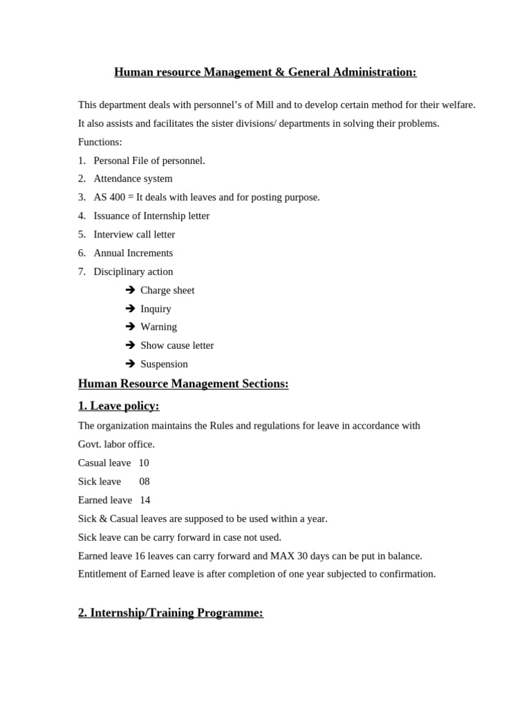 Human Resource Management Overview | PDF | Human Resource Management