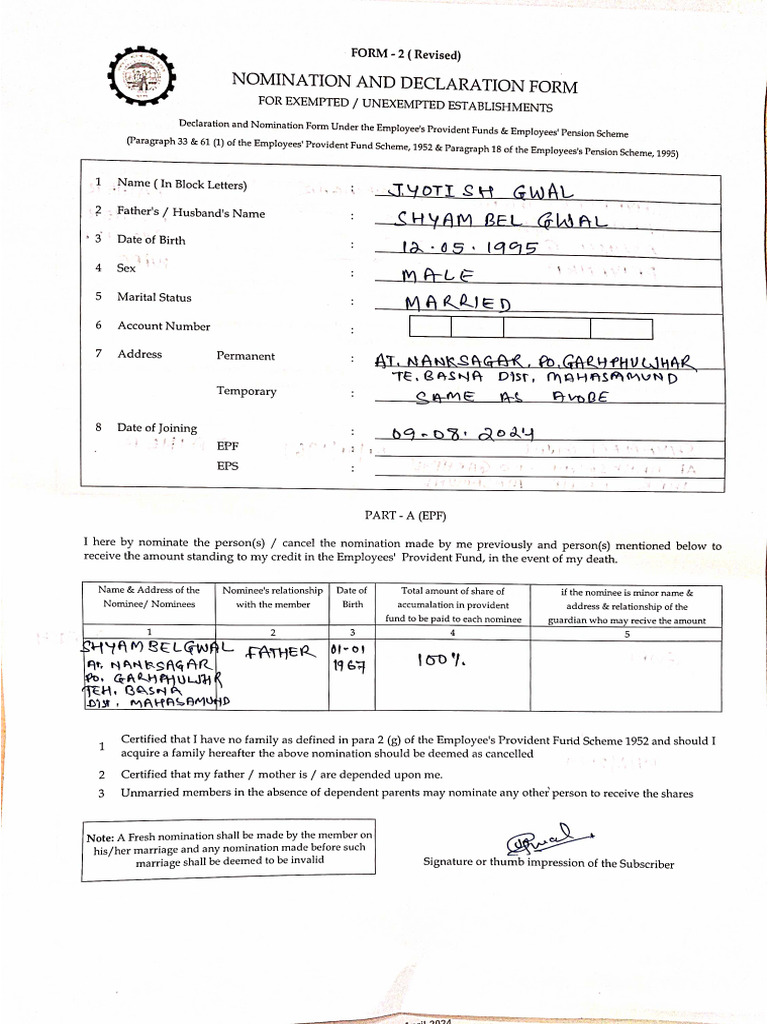 Form 2 | PDF