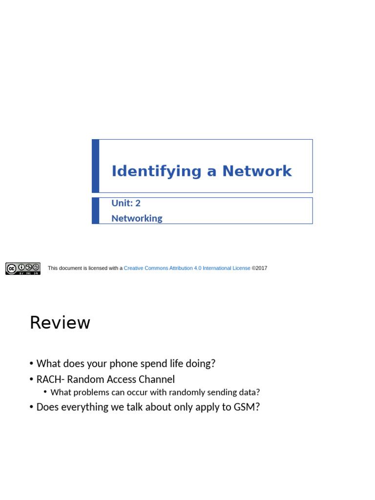 Lesson01- Cellular ID | PDF | Mobile Telecommunications ...