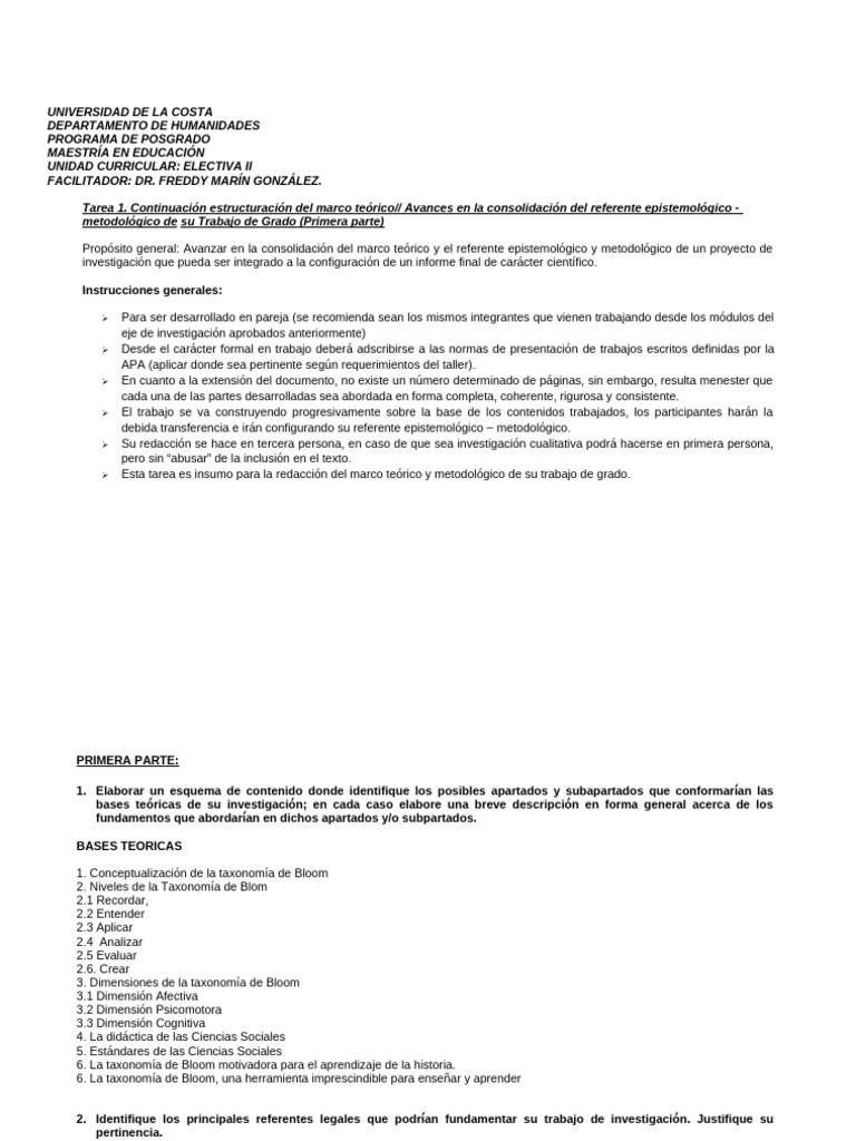 ELECTIVA II MAESTRÍA EN EDUCACIÓN. Andres Altamar y Jimmy Struen | PDF ...