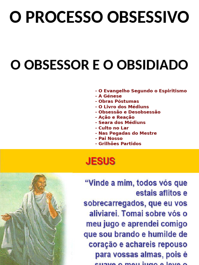 6-2 O Processo Obsessivo - O Obsessor e o Obsidiado - RN 20210605 | PDF ...