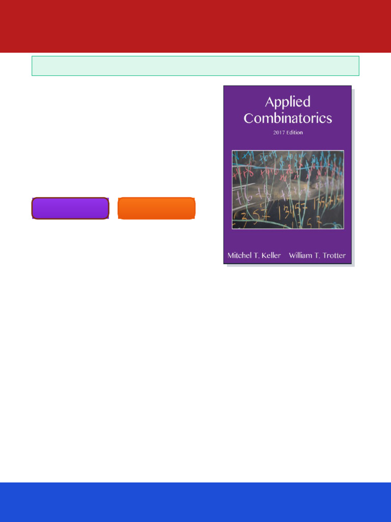 Applied Combinatorics 2017 Edition Edition Keller Mitchel T Trotter ...