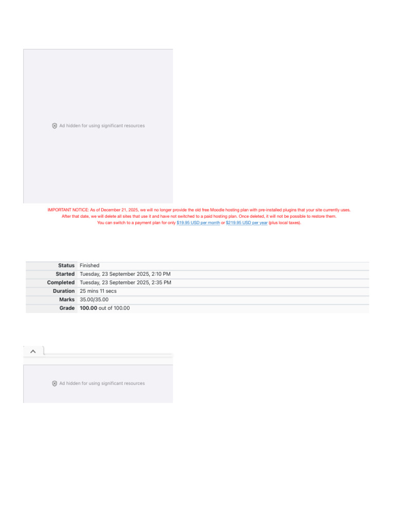 Moodle Hosting Plan Changes Notice | PDF | Manufactured Goods | Tools