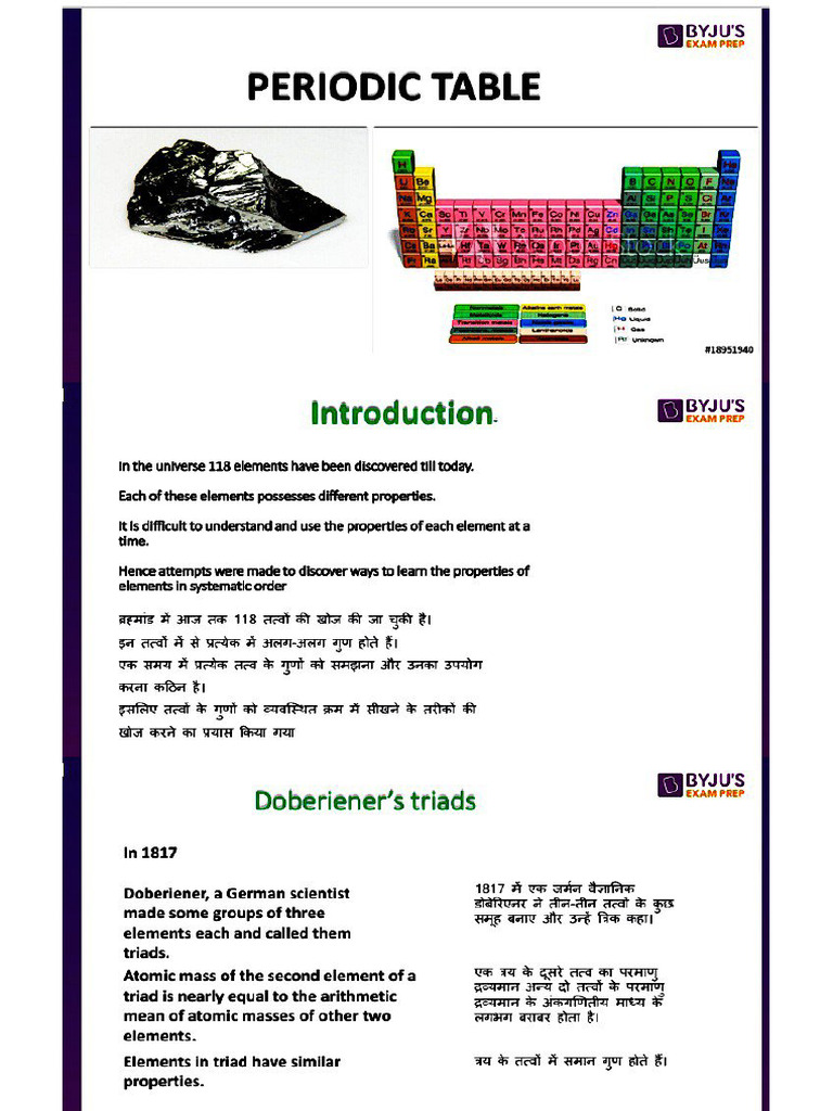 Periodic Table | PDF