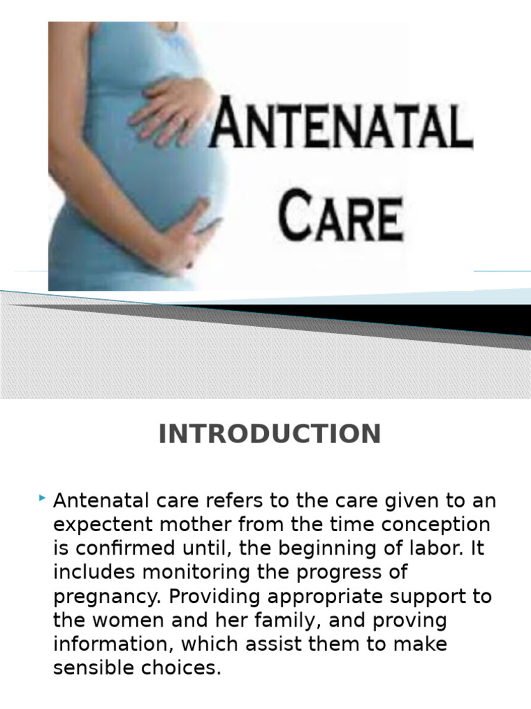 Essential Guide to Antenatal Care | PDF | Pregnancy | Prenatal Development