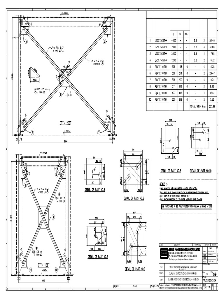 8) Detail Fof Bracing-2 | PDF