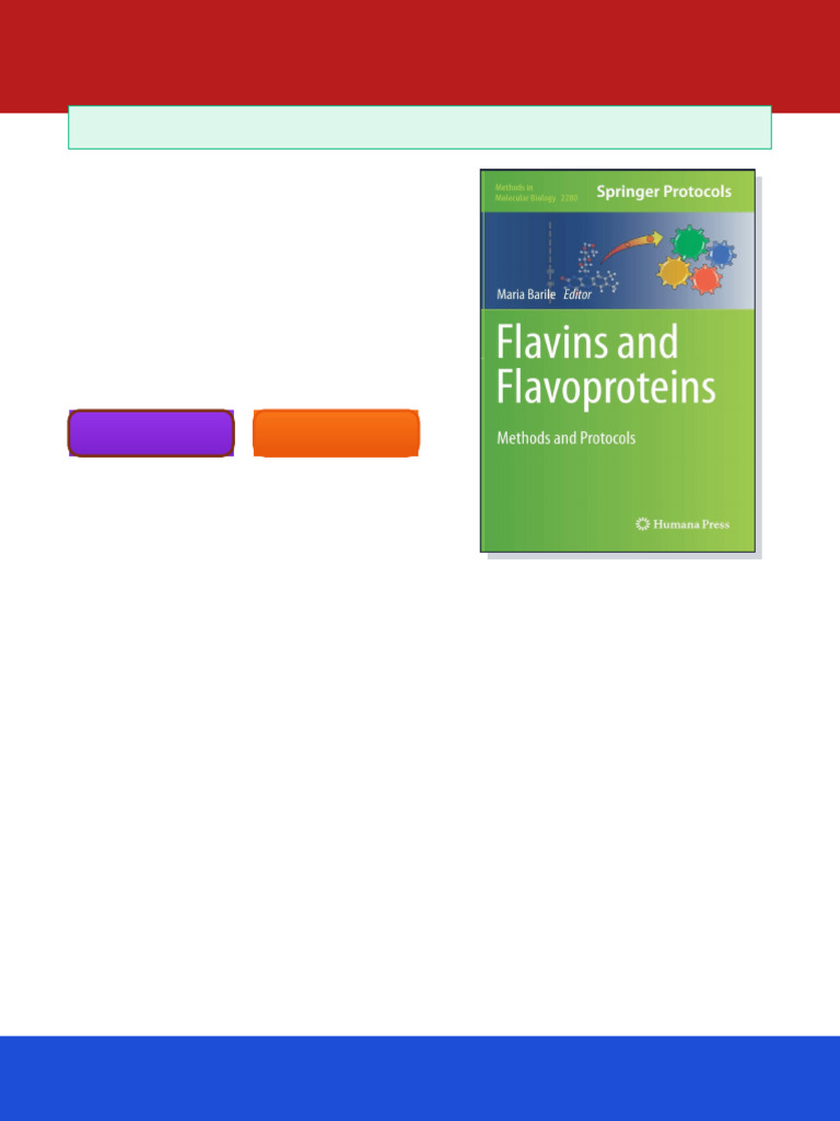 Flavin and Flavoproteins Maria Barile online reading | PDF