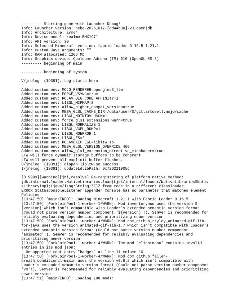 Minecraft Launcher Debug Log Analysis | PDF | Computer File | Computing