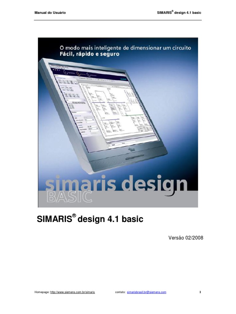 SIMARIS Design 4.1 Basic | PDF | Rede elétrica | Impedância elétrica