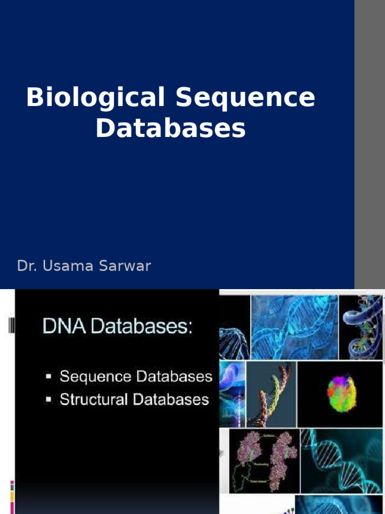 Biological Sequence Databases | PDF