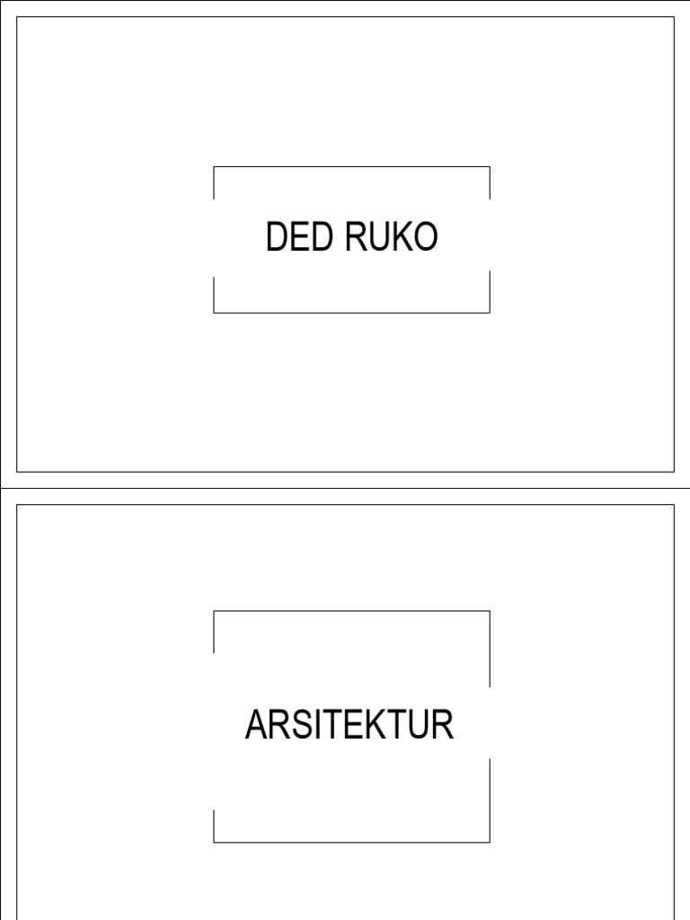 Denah Ruko Jln Mentok Desa Puding | PDF