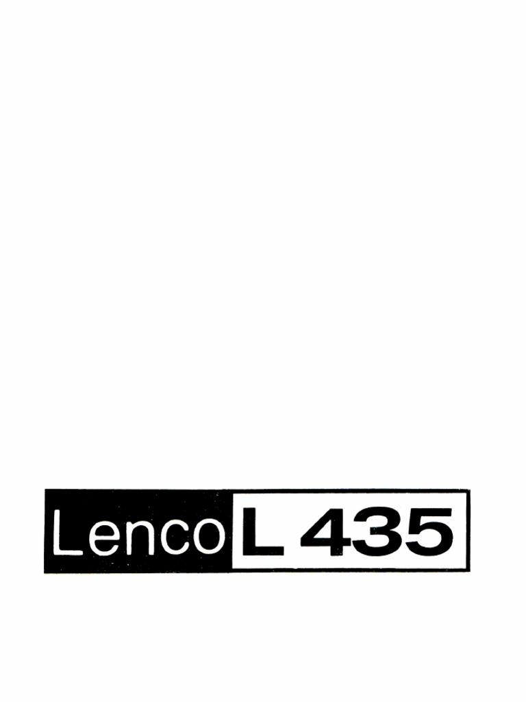 Ve Lenco l435 de | PDF