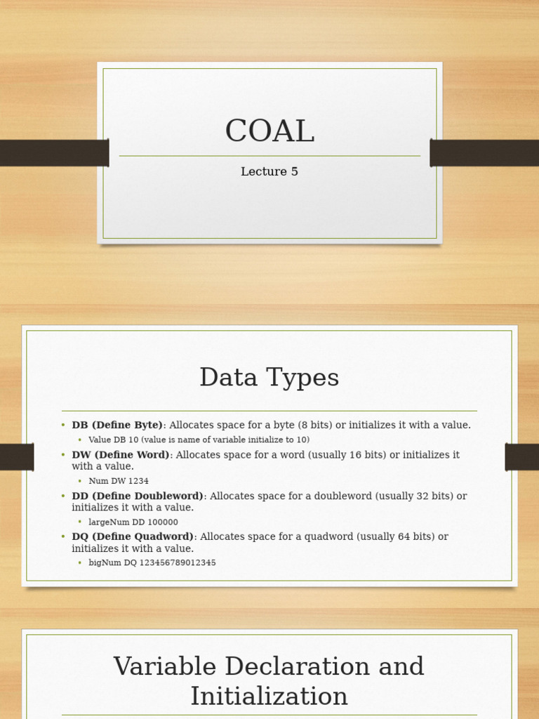Lecture 5 COAL (2) | PDF | Computer Hardware | Computer Architecture