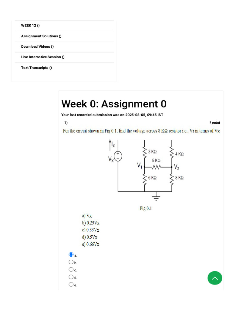 Week 12 Assignment Solutions Overview | PDF