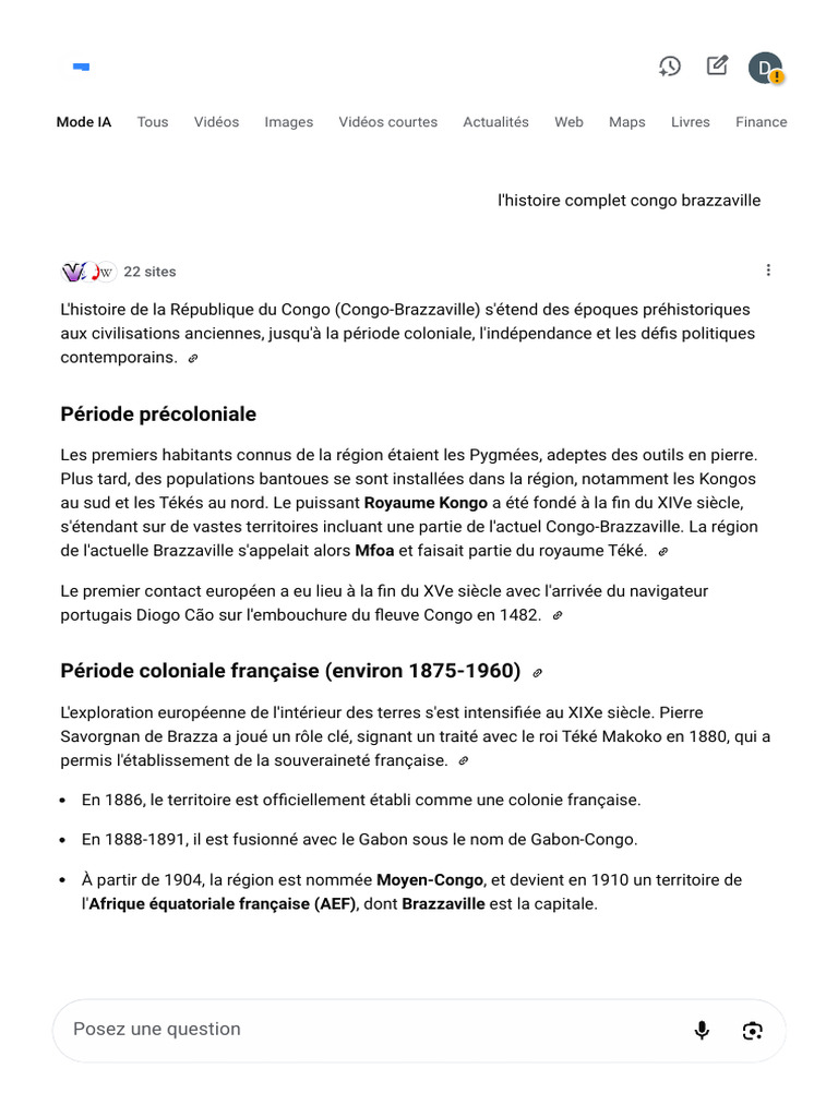 Histoire de la République du Congo | PDF | République du Congo