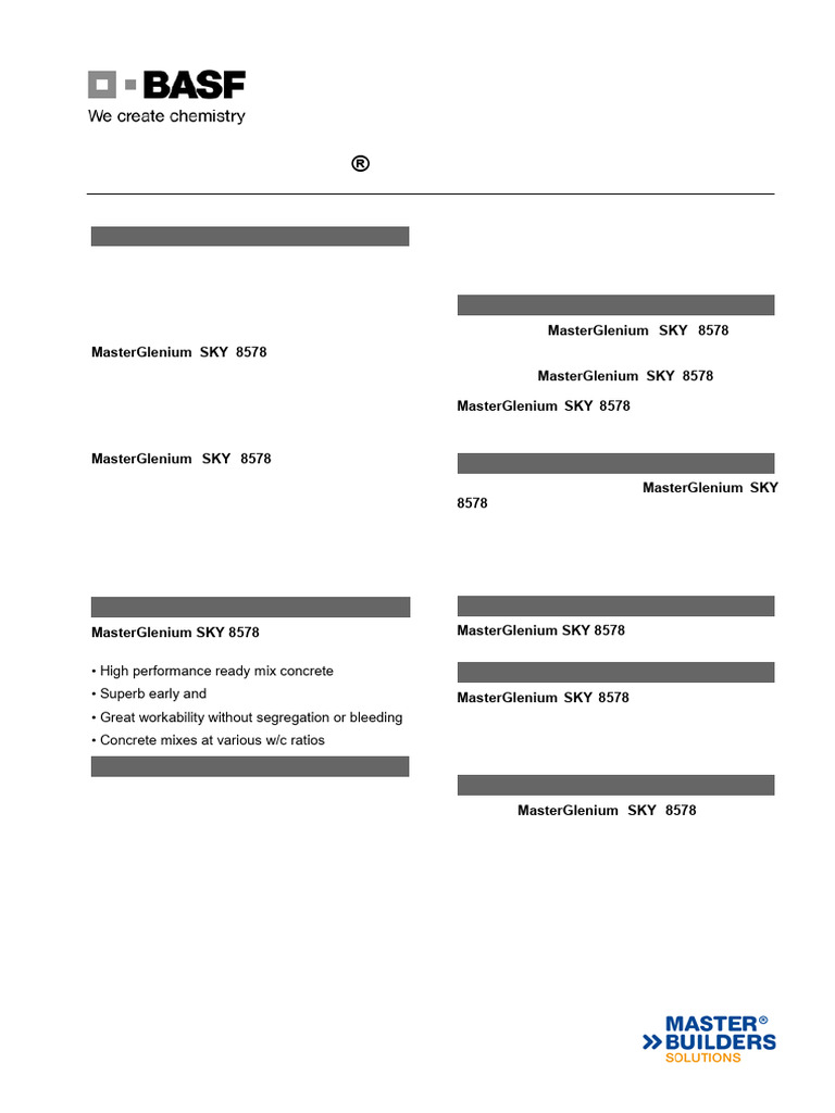 High-Performance Superplasticiser for Concrete | PDF | Concrete ...