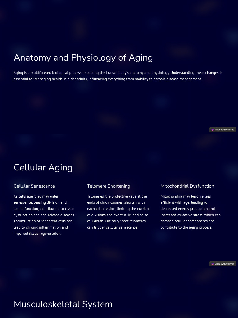 Anatomy and Physiology of Aging | PDF | Ageing | Senescence
