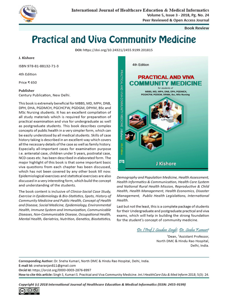 Essential Guide to Community Medicine | PDF | Public Health | Medical ...