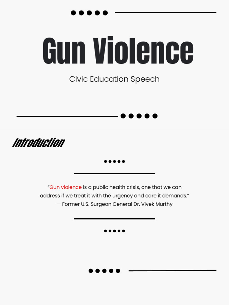 Understanding Gun Violence in America | PDF | Gun Violence In The ...