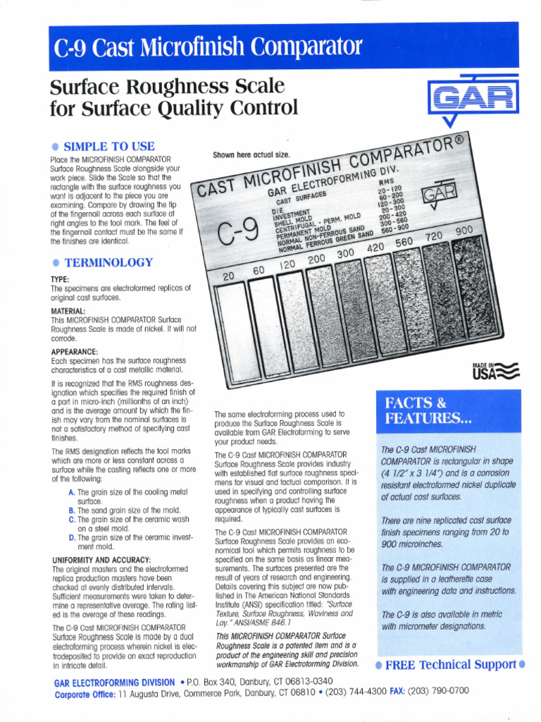 C 9 Specifications | PDF