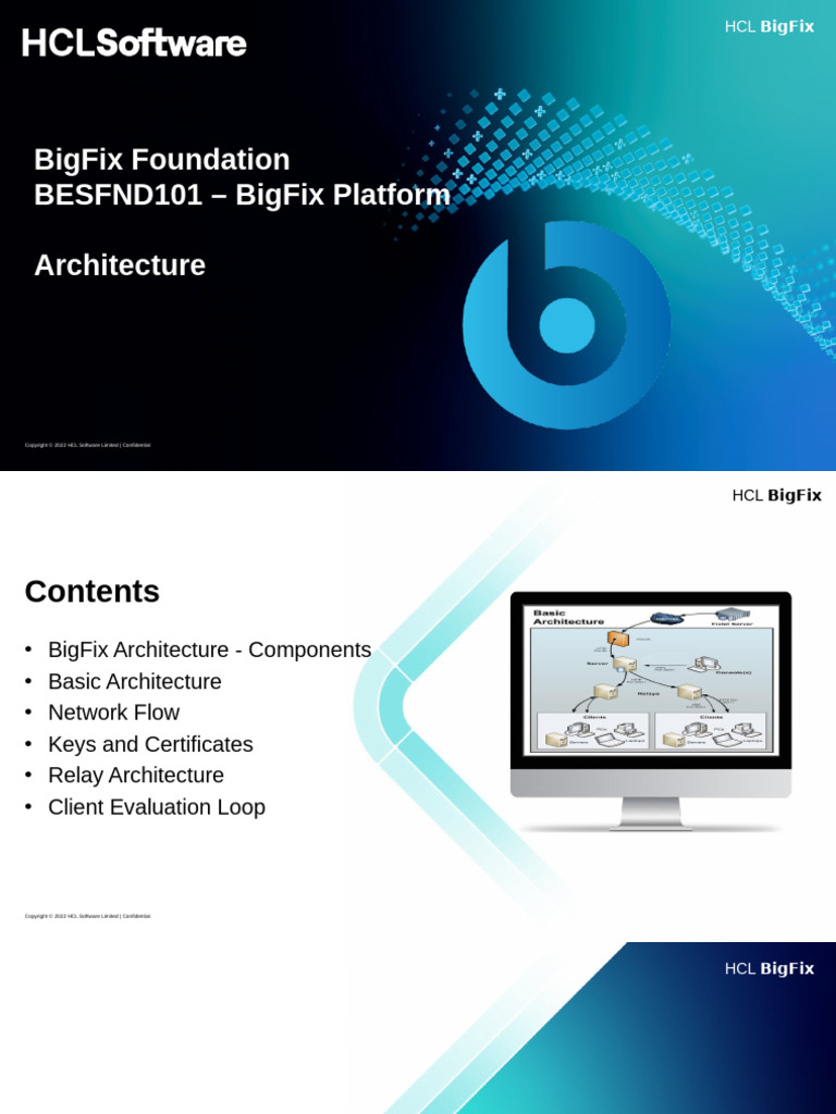 01-BigFix Foundation BigFix Architecture U5 | PDF | Port (Computer ...