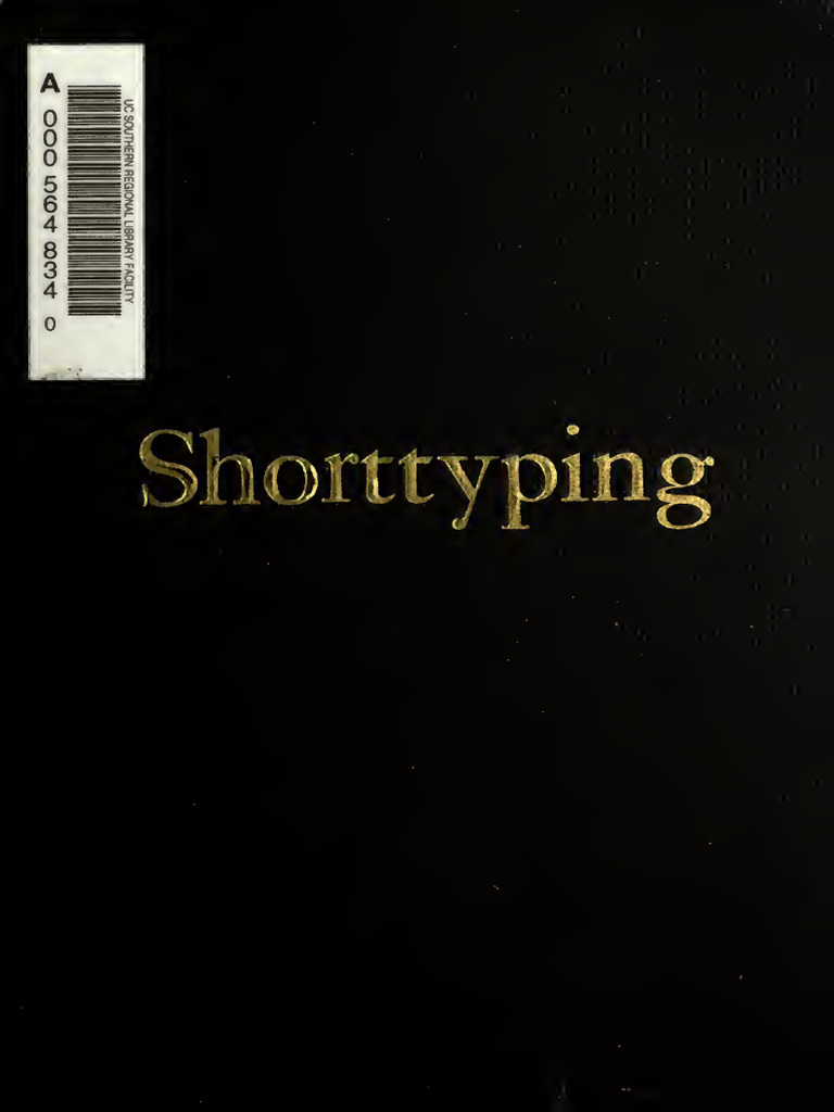 Shortyping: Typewriter Shorthand System | PDF | Shorthand | Syllable
