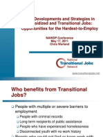 New Developments and Strategies in Subsidized and Transitional Jobs:Opportunities for the Hardest-to-Employ 