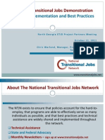 Enhanced Transitional Jobs DemonstrationProgram Implementation and Best Practices 