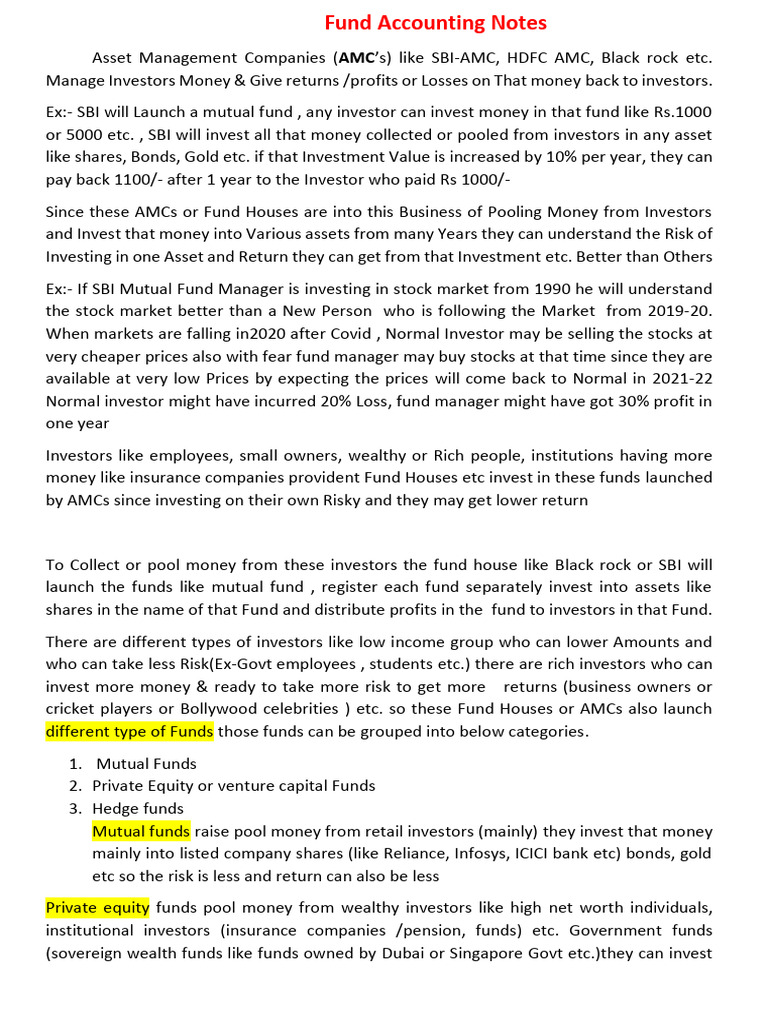 Understanding Fund Accounting Basics | PDF | Investment Fund | Investing