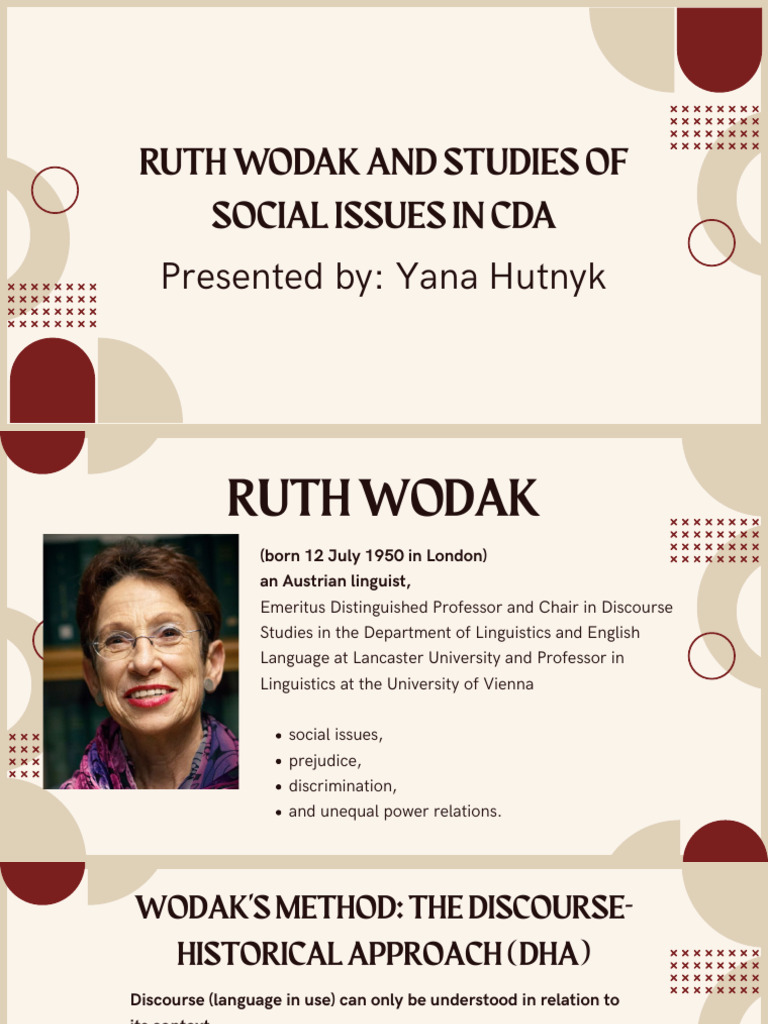 Wodak's Discourse-Historical Approach | PDF | Linguistics | Communication