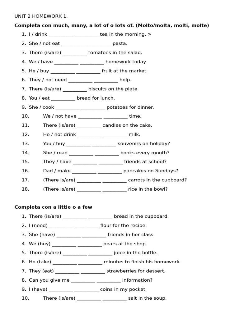 Homework 1 Unit 2 | PDF