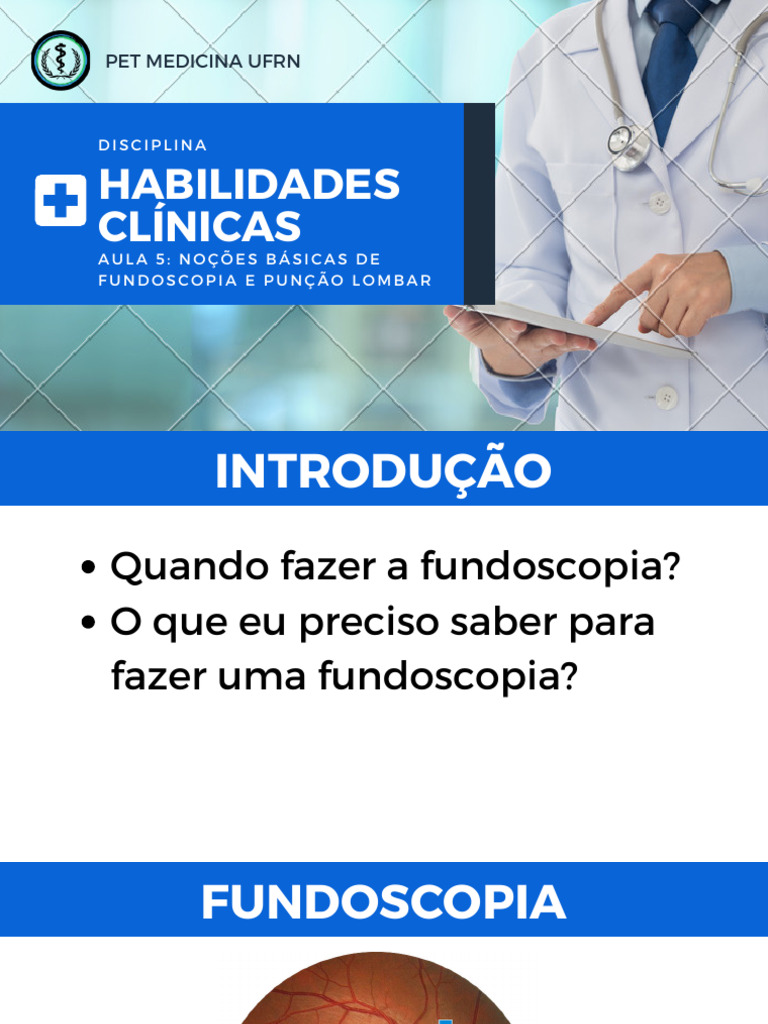 Fundoscopia e Punção Lombar: Guia Prático | PDF