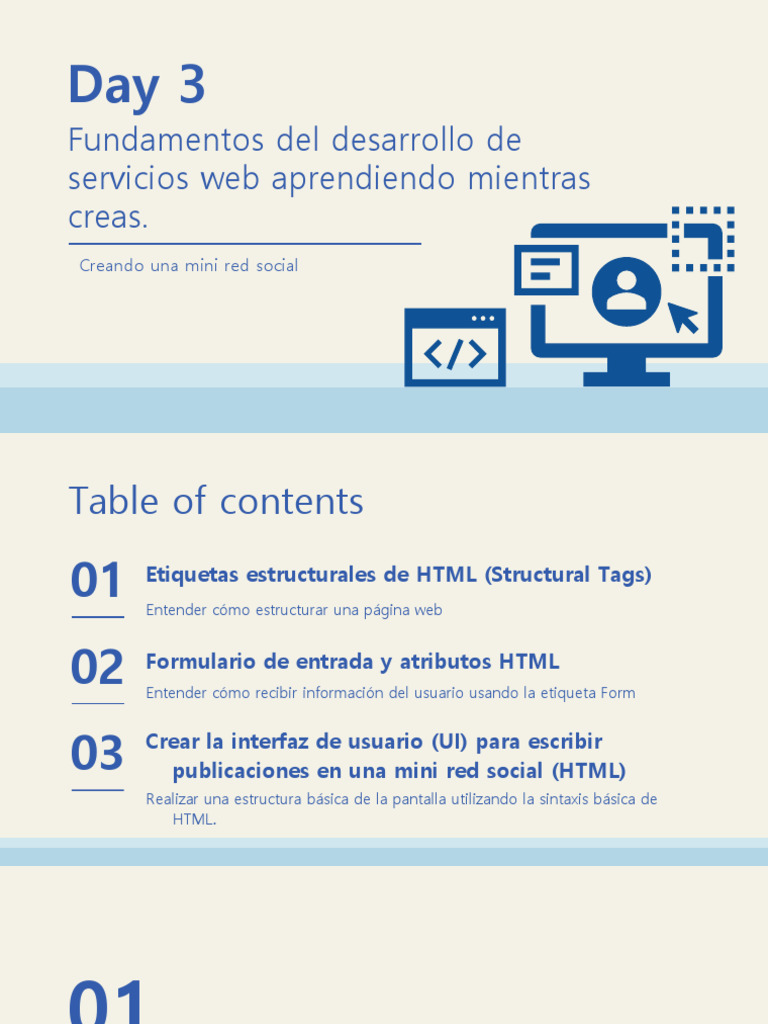 Fundamentos de HTML para Mini Red Social | PDF | HTML | Redes
