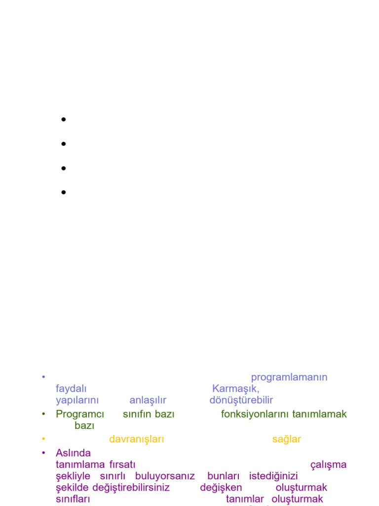 4-Nesneye Yonelik Programlama P1 | PDF