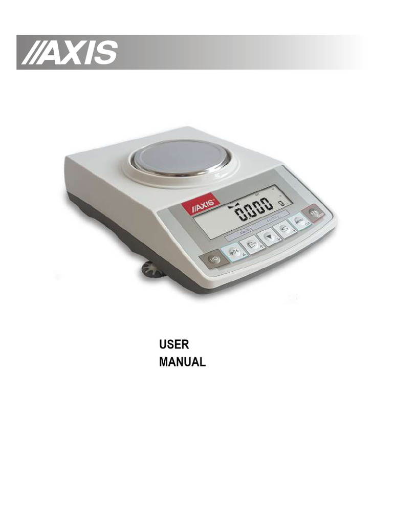 ACA ACZ Series Balance User Manual | PDF | Calibration | Verification ...