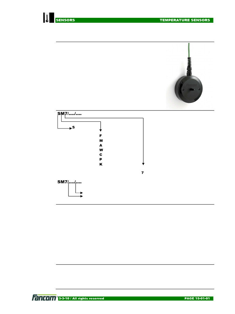 Temperature Sensors Overview and Specs | PDF | International System Of ...