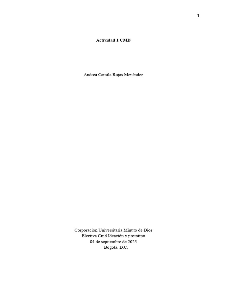 Documento 1 Actividad CMD | PDF