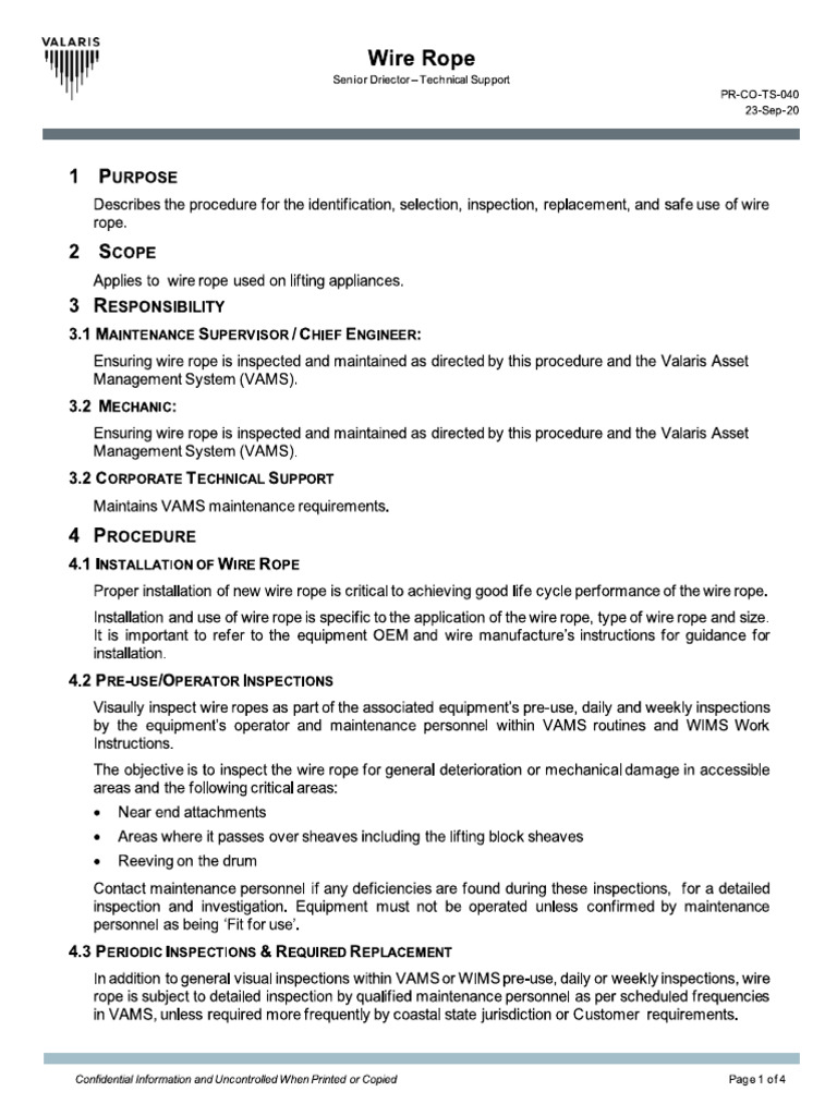 Wire Rope | PDF