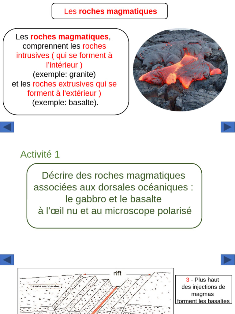 Roches Magmatiques 1 | PDF | Granit | Basalte