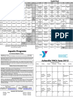 There Will Be Lifeguard Classes Sharing Pool Space On A Limited Basis. For A Complete List of Dates Please See The Front Side of The Schedule