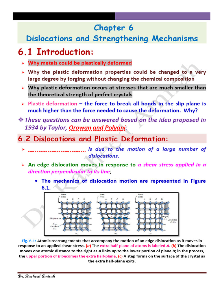 Dislocations and Strengthening in Metals | PDF | Dislocation ...
