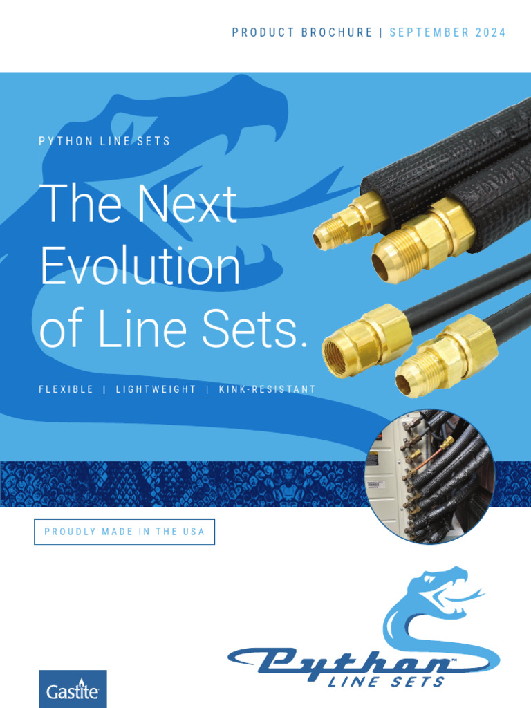 Python Line Sets: Lightweight & Kink-Resistant | PDF | Pipe (Fluid ...