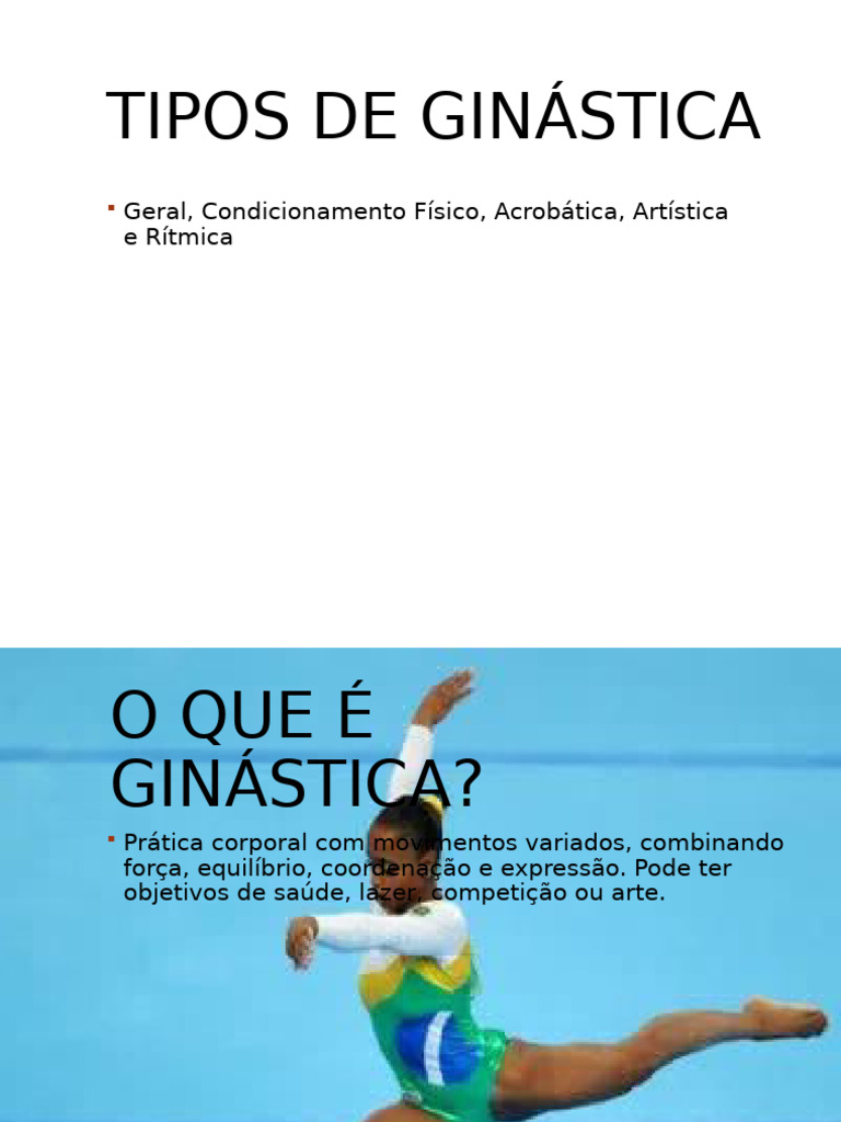 Tipos de Ginástica: Modalidades e Benefícios | PDF