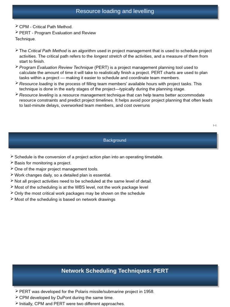 Resource Loading and Leveling Techniques | PDF | Project Management ...