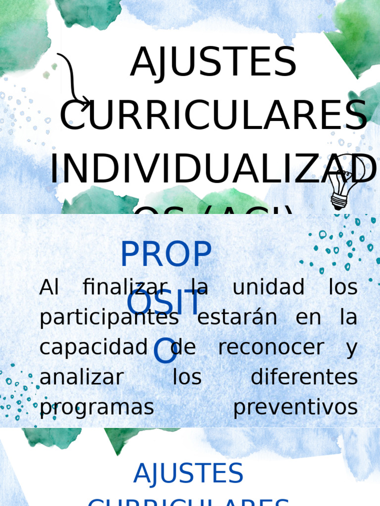 Ajustes Curriculares Individualizad Os (Aci) | PDF | Plan de estudios ...