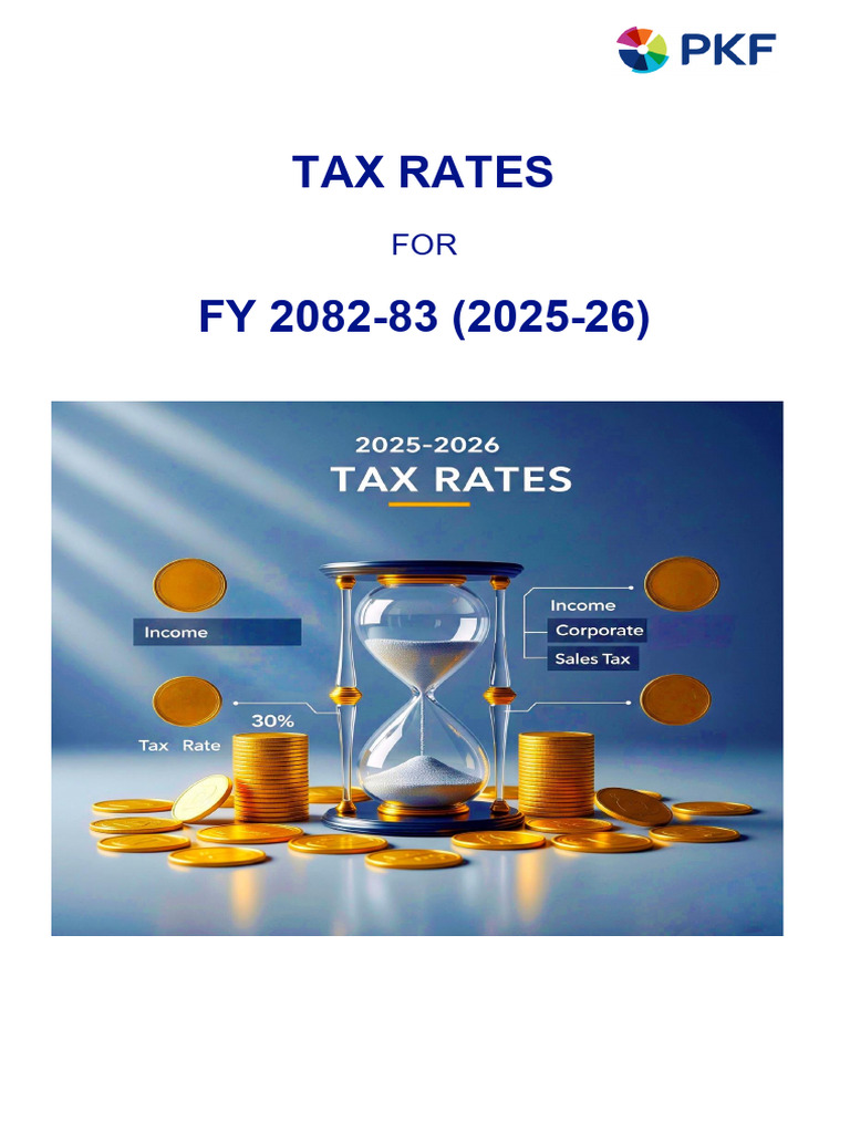 Tax Rates 2082-83 - Final - 250601 - 213028 | PDF | Tax Deduction | Taxes