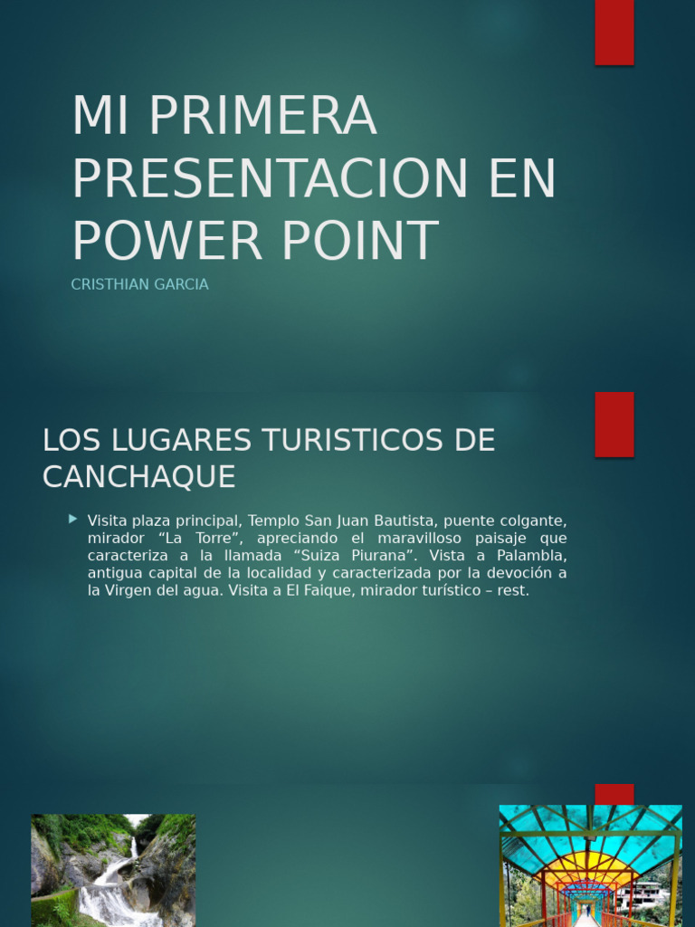 Mi Primera Presentacion en Power Point | PDF