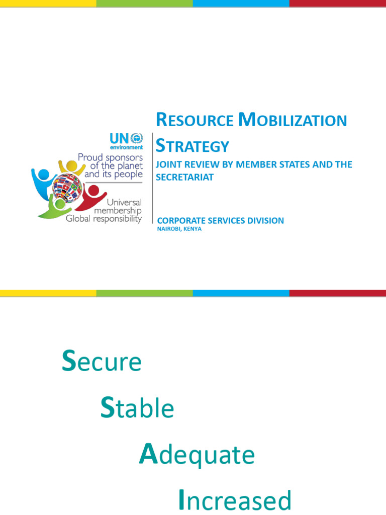 Resource Mobilization Strategy Pres FINAL | PDF | United Nations ...