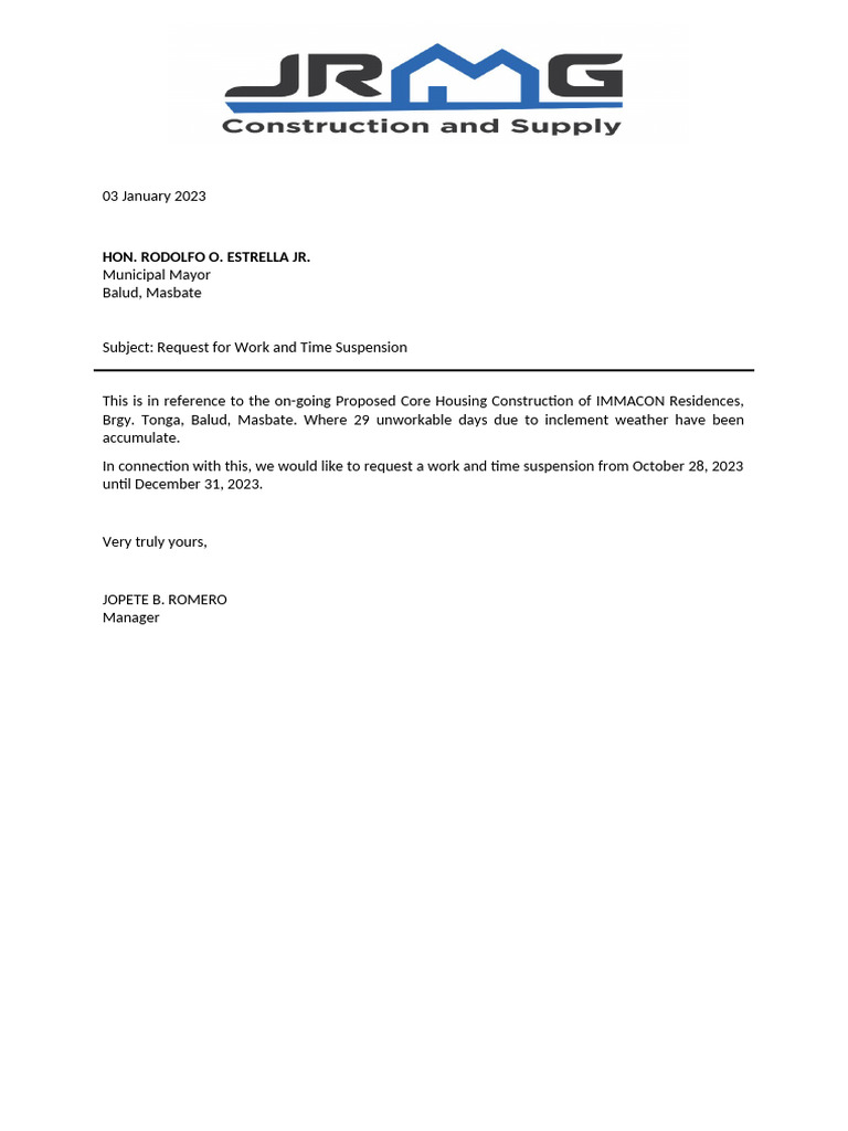 Suspension Letter | PDF