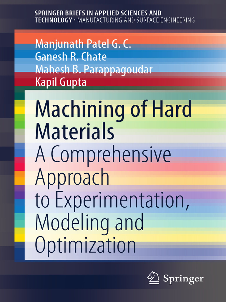 Machining Hard Materials: Optimization Techniques | PDF | Machining ...